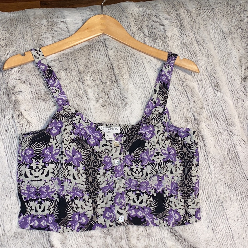 Purple “Cotton On” Crop top